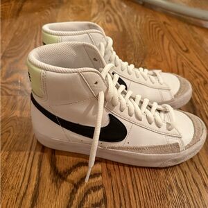 Nike Kids White and Black Nike Blazer Sneakers